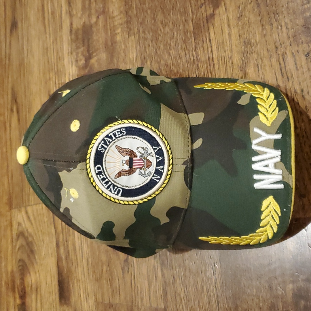 Mens US Navy Camouflage Adjustable Baseball Hat